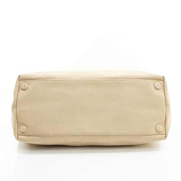 Auth Chanel Tote Bag Canvas Beige #15757C26 - Picture 6 of 14